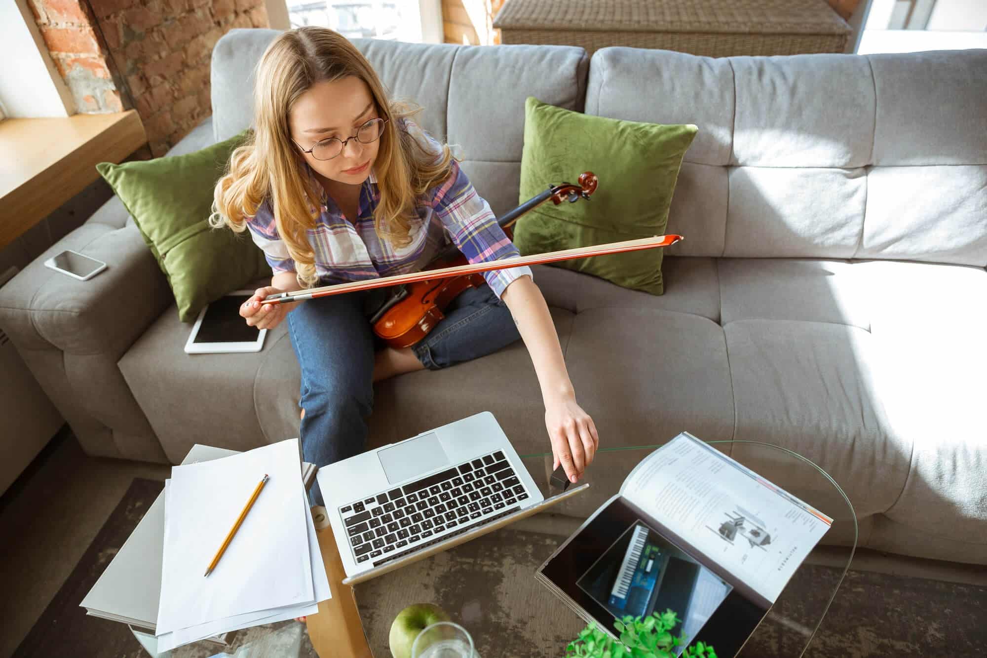 studyng online violin